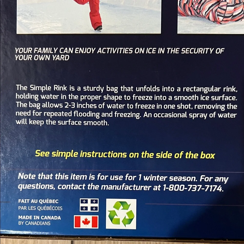 BNIB - Simple Rink Backyard Skating Kit for One Season - Picture 3 of 12